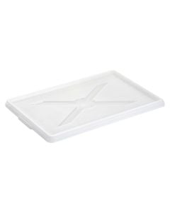 Lid for stackable food case, plastic, white, 60x40 cm