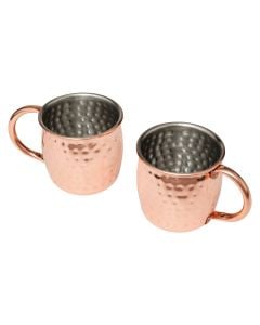 Moscow mule (Pck 2), stainless steel, rose gold, 470 ml / Dia. 8.6 x H 8.6 cm