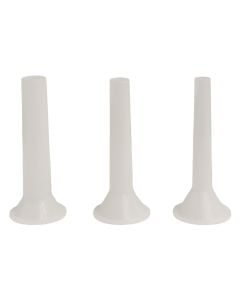 Set hinkash (Pk3) për makinerinë e mishit Nr. 5, plastike, e bardhë, Dia. 1.5/2/2.5 cm