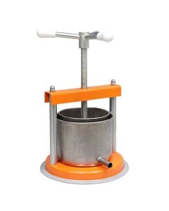 Presë manuale universale për fruta dhe perime, inoks, ngjyrë argjendi, 1.5L / Dia. 14 x H 12 cm