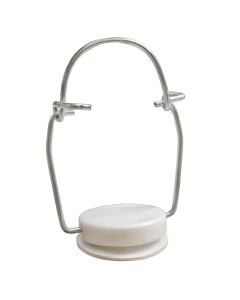 Mechanical stopper with metal wire clamp, metalic, grey/white, Dia. 35 mm