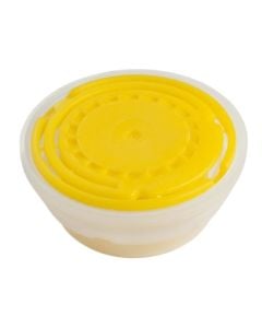 Tapë për kontenitor vaji 3/5/10/25 L, plastike, e verdhë, Dia. 42 mm
