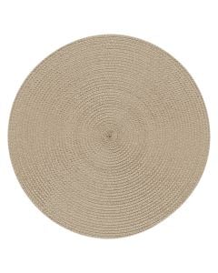 Shtroje tavoline Zebulon, polipropilen, bezhë e errët, Dia. 35 cm
