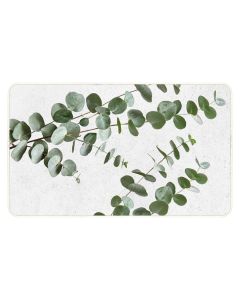 Stevia kitchen rug, polyester, white/green, 45x75 cm