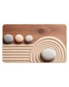 Zenia kitchen rug, polyester, beige, 45x75 cm