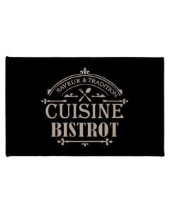 Saveur kitchen rug, polyester, black, 50x80 cm