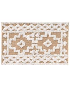 Rrugicë Medine, jute/pambuk, bezhë, 60x90 cm