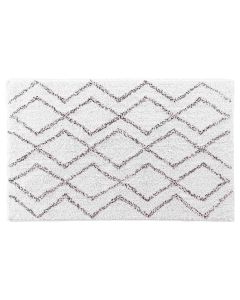 Emya rug, cotton/polyester, white, 50x80 cm