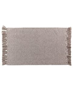 Alessia rug, cotton/polyester, beige, 50x80 cm