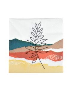 Peceta tavoline Flowers (PK 20), letër, shumëngjyrësh, 33x33 cm