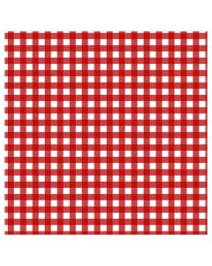 Peceta tavoline Gingham (PK 20), letër, e kuqe, 33x33 cm