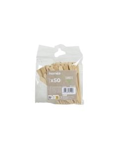 Cocktail/antipaste stick (Pck 50), bamboo, natural, 9 cm