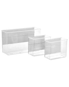 Set me organizues kuzhine magnetik, polietilen, transparente, 28x9x16.5 cm