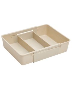 Organizues rafti me zgjatim Stora, polipropilen, bezhë, 38.5x20x6.5 cm