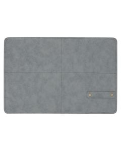 Shtroje tavoline Glenn, PVC, gri, 45x30x0.2 cm