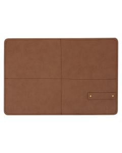 Shtroje tavoline Glenn, PVC, kamel, 45x30x0.2 cm