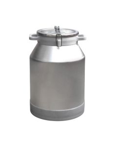 Bidon për qumësht me kapak, alumin, ngjyrë argjendi, 30 L / Dia. 24-33 x H 46 cm