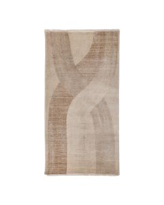 Rrugicë Flow, 100% polipropilen dhe poliestër, bezhë/krem, 80x150 cm