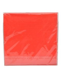 Disposable napkins for parties, 100% celullose, 33x33 cm, red, 20 pieces