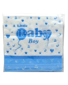 Kartopeceta me dekor për ditëlindje, 100% celulozë, rozë-blu, 33x33 cm, 1 pako