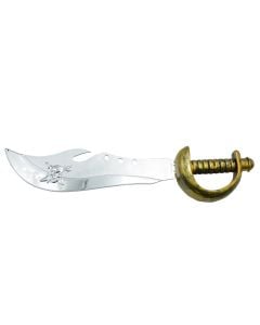 Shpate dekoruese, 40 cm, plastik, argjend-floriri erret