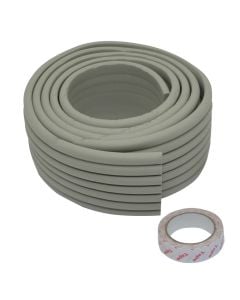 Table protector, rubber, grey, 8cmx2m, 1 piece