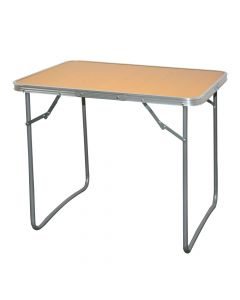 Tavoline kampingu, metalik-derrase, bezhe, 50x70x58 cm