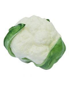 Artificial cauliflower, sponge, white, 13 cm