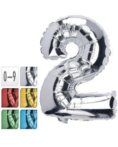 Tollumbaca për festa, "Party", alumin, mikse, 0-9, 76-90 cm, 1 copë