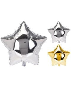 Ballon foil, "Party", aluminium, silver gold ,42x79 cm, 1 piece