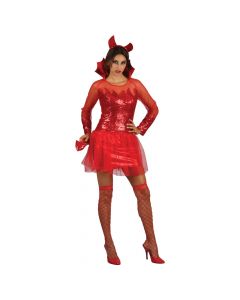 Kostum Halloween per femra, "Devil, L, kuq