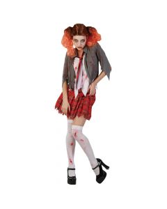 Kostum Halloween per femra, "High School", L, kuq/gri