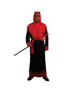 Kostum Halloween për meshkuj , "Sinister devil",m,l, zi-kuq