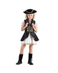 Halloween costume for women, "Pirate girl", L, black and white