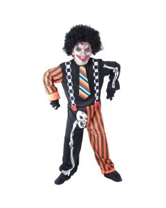 Halloween costume for men, "Wicked clown", L, black-orange