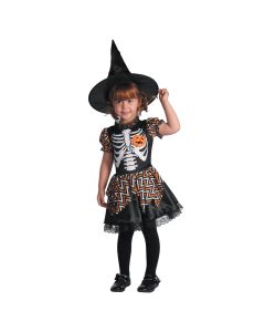 Halloween costumes for females, "Skeleton",92 cm 104 cm, blue-red