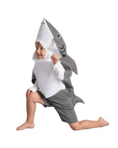 Halloween cloth for toddler , "Shark", 80-92 cm cm, grey