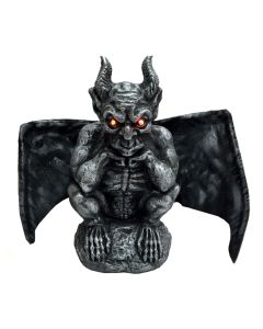 Skulpture lakuriqi halloweeni, animuar, platik, 17x13.5x32 cm, gri