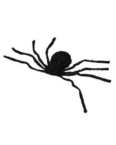 Floating spider halloween, plastic, 80x80x9 cm, black
