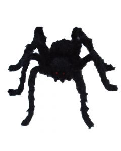 Small hairy spider, plastic, 66x18x6.5 cm, black
