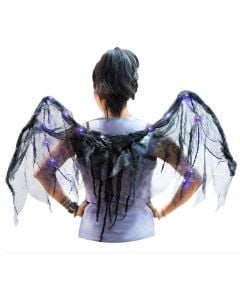 Wings with lilac light, black