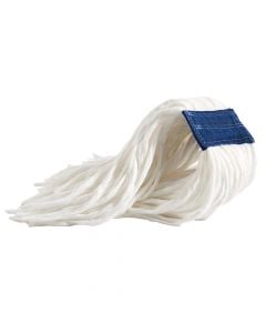 Cleaning mop, "perfetto factory", viscoze-polyester, 260 gr, white, 1 piece