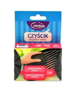 Cleaning sponge, "Gorsia", for barbeque, black, 1 piece