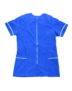 Sanitary apron, "Cassaca", with chain, polyester, blue, S