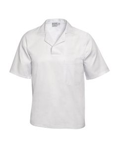 Bakery shirt, with short sleeves, white, M