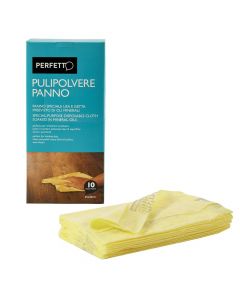 Floor cleaning cloth, "Perfetto", 80% polyester, 45x30 cm, yellow, 10 pieces
