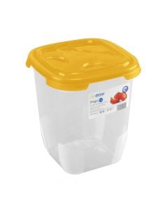 Drina frigo plastic container / lid 0,8 L,10,5x10,5xH12,5cm