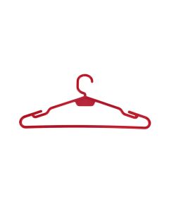 Clothes hanger set of 10 pieces, DRINA, plastic, colorful, 30xH14 cm