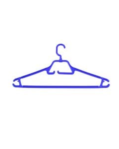 Clothes hanger set of 5 pieces, DRINA, plastic, colorful, 42xH20 cm