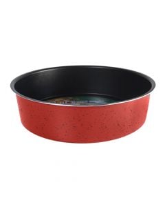 Non-stick oven plate, Size: 24x1,2 mm Color: red